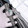 Rolex Day-Date Watch Dial Mother Of Pearl Moissanite Diamonds 40mm