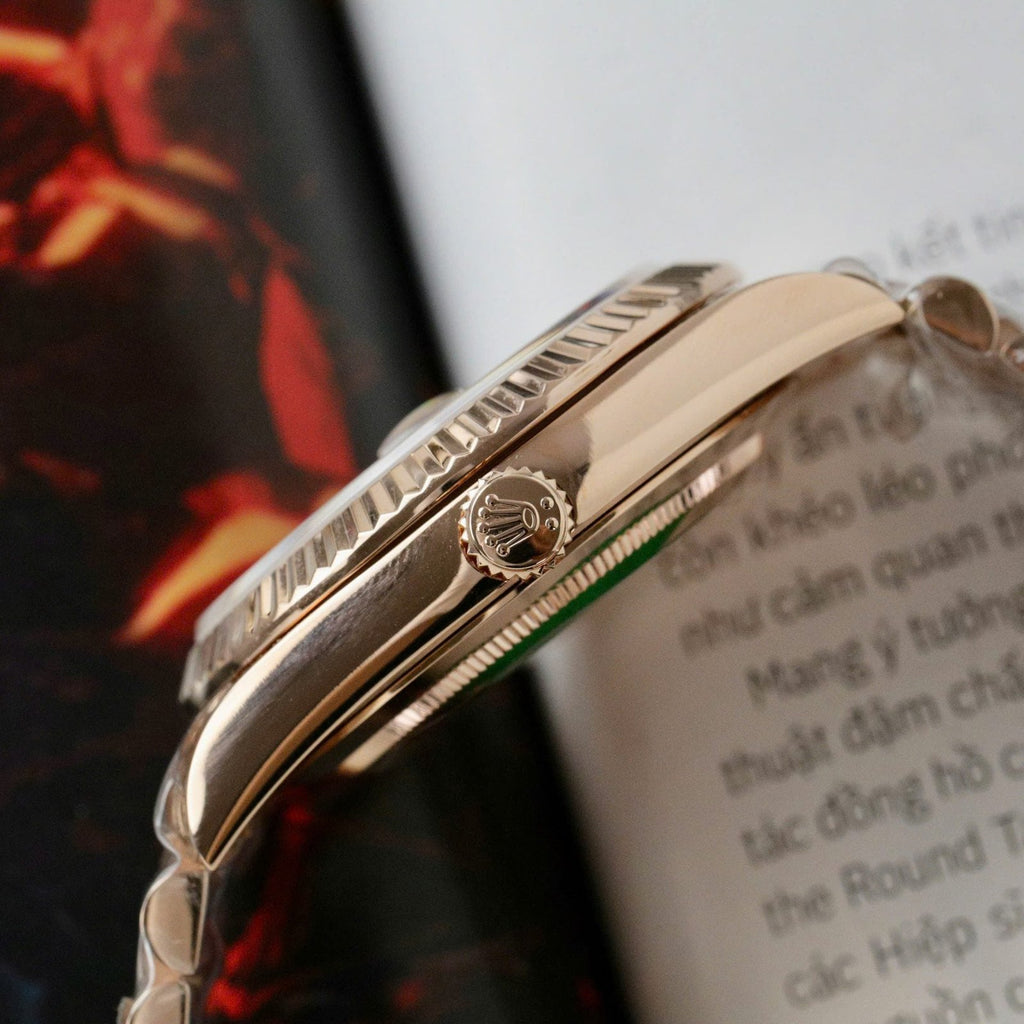 Rolex Day-Date Eisenkiesel Dial Watch 18K Gold Wrapped 36mm
