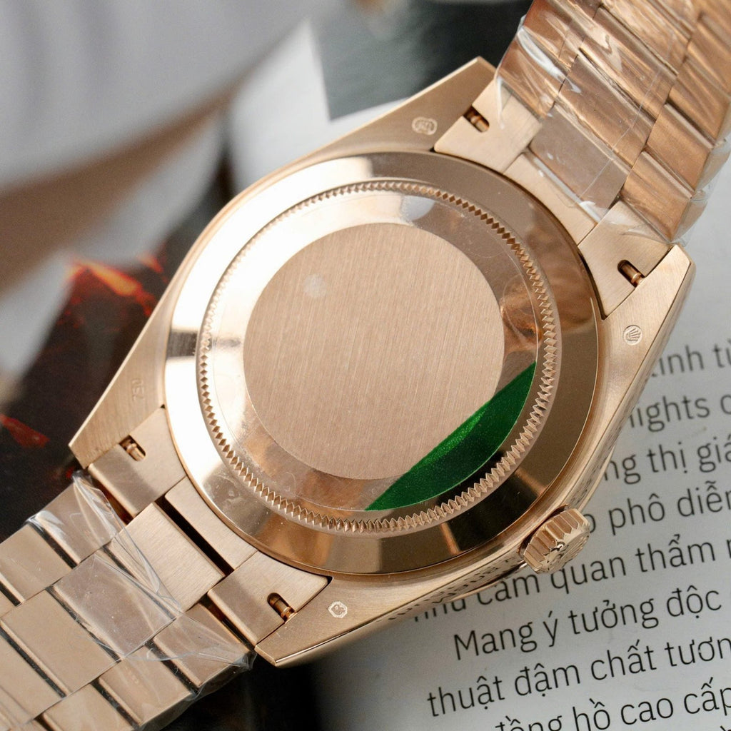 Rolex Day-Date Eisenkiesel Dial Watch 18K Gold Wrapped 36mm