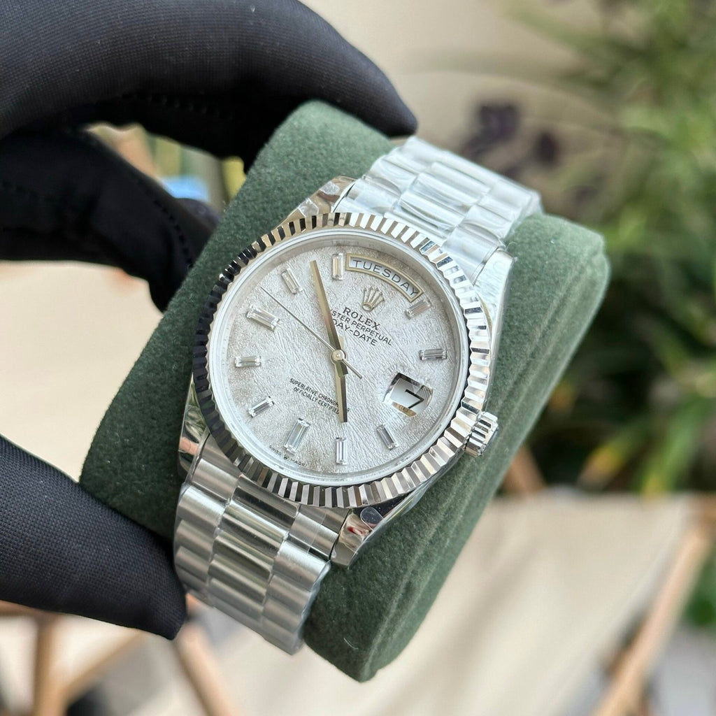 Rolex Watch Day-Date Meteorite Dial President Strap 40mm