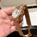 Rolex Day-Date Mother of Pearl Watch Rose Gold 36mm
