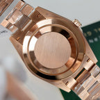 Rolex Day-Date Geen Dial Watch Gold Wrapped + Diamonds Moissanite Baguette 40mm