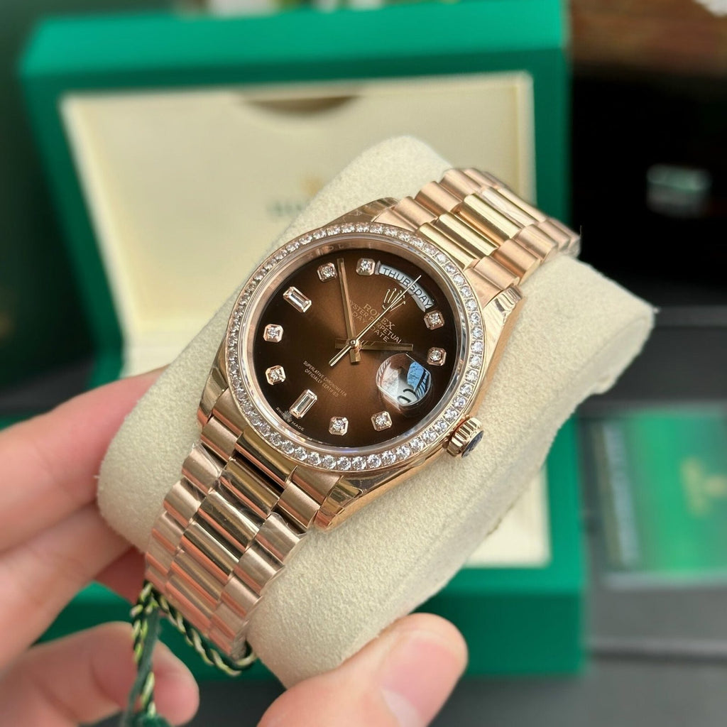 Rolex Day-Date Watch Dial Chocolate 36mm