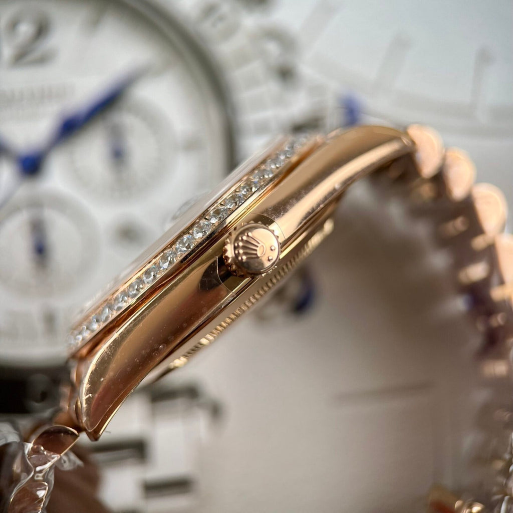 Rolex Day-Date Watch Mother Of Pearl Dial 40mm