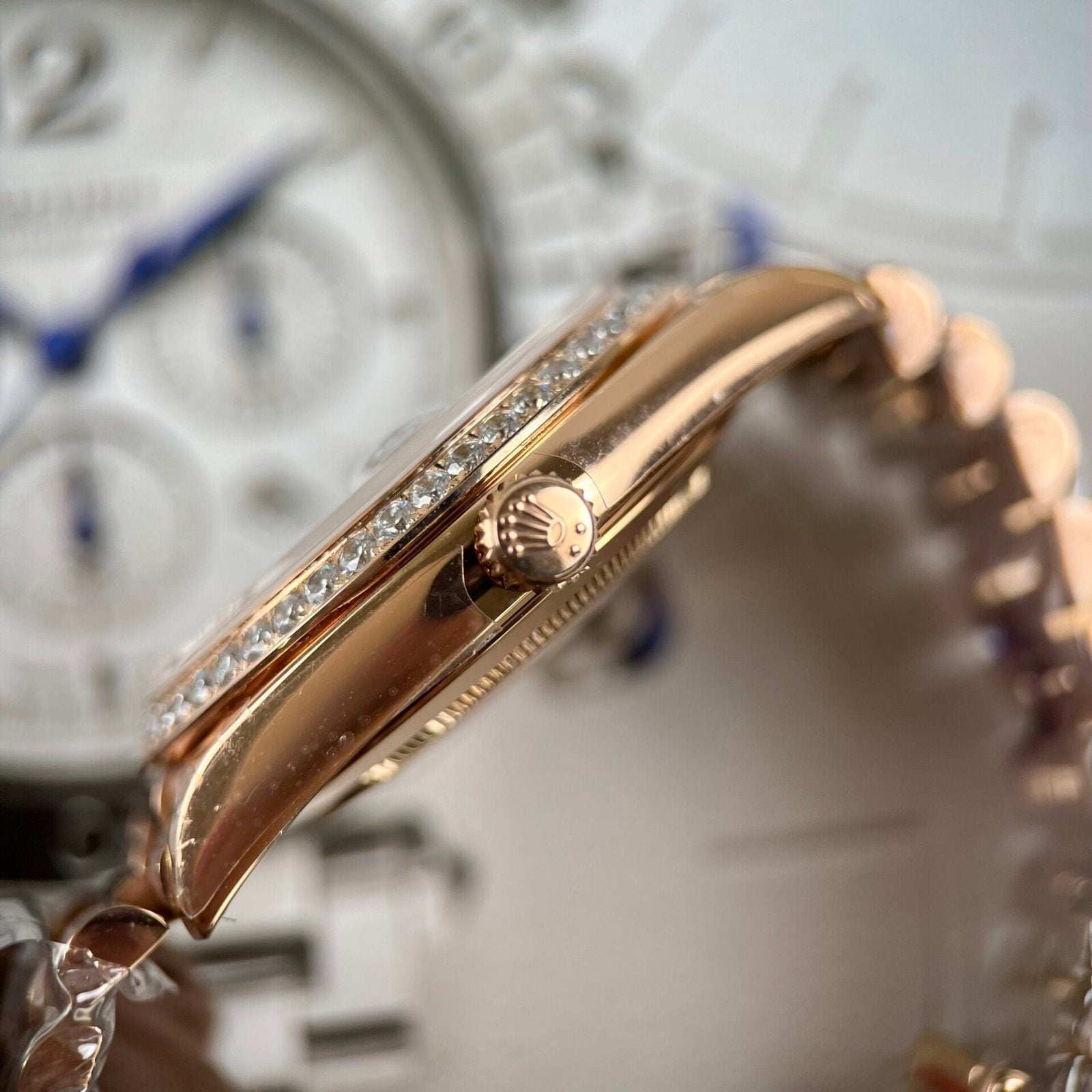 Rolex Day-Date Watch Mother Of Pearl Dial 40mm