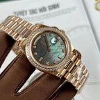 Rolex Day-Date Watch Mother Of Pearl Dial 40mm