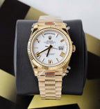 Rolex Day-Date Watch White Dial 40mm