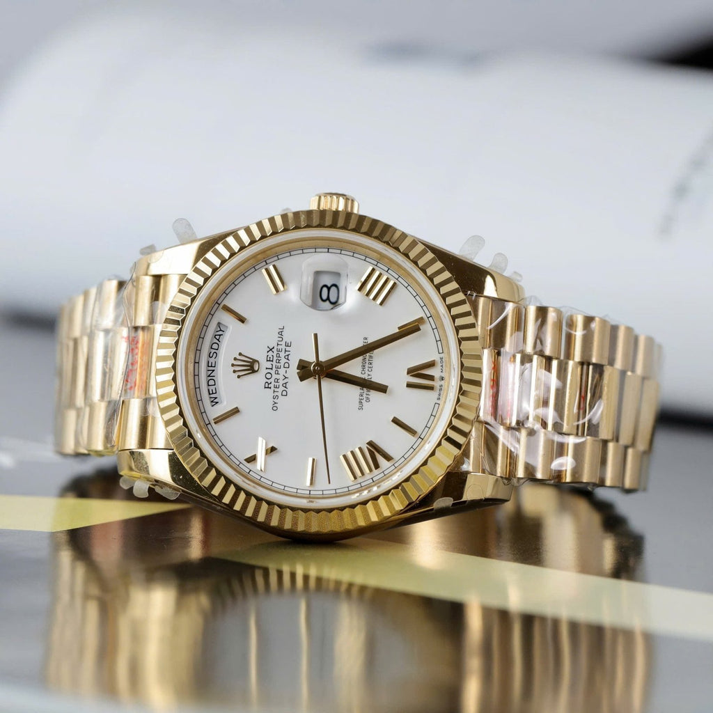 Rolex Day-Date Watch White Dial 40mm