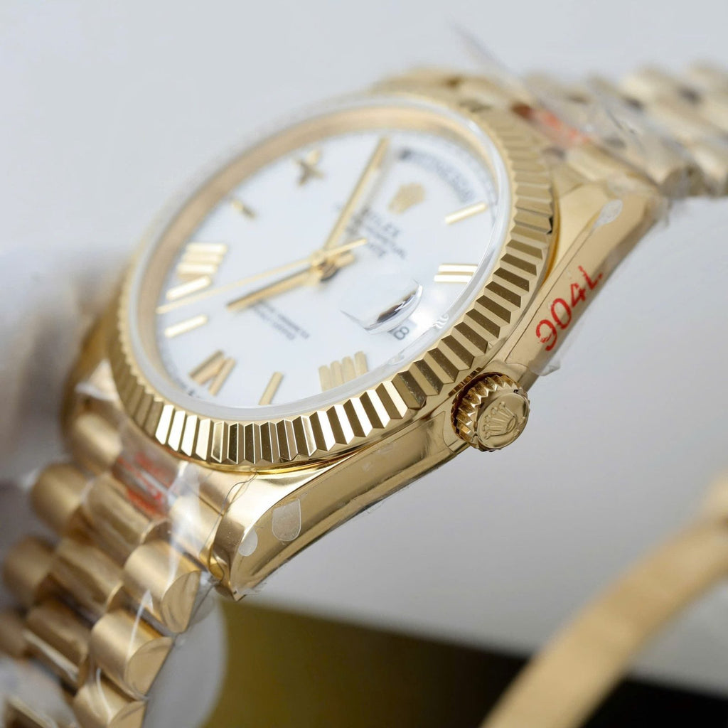 Rolex Day-Date Watch White Dial 40mm