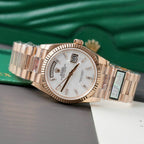 Rolex Day-Date Rose Gold Watch Dial Mother Of Pearl 36mm