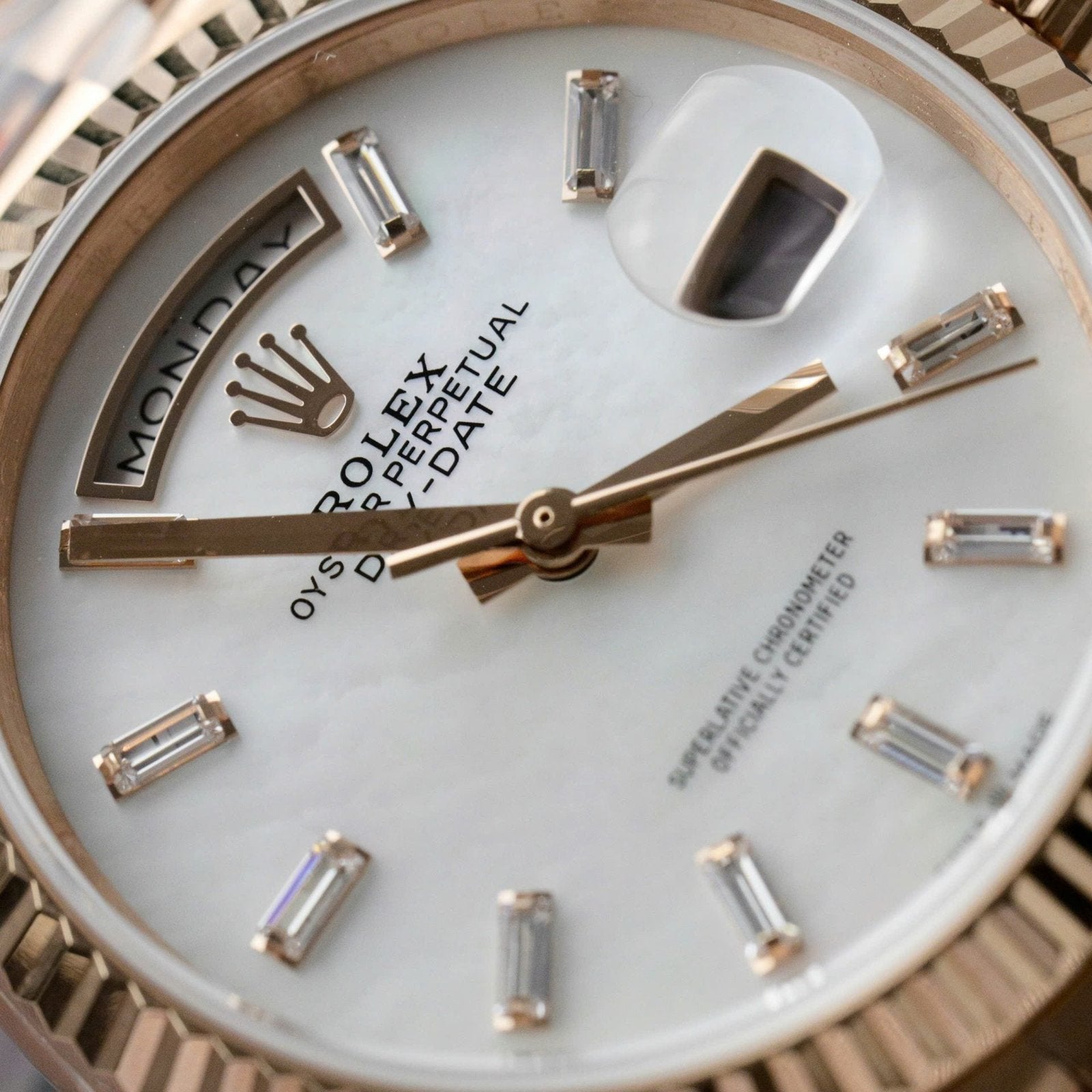 Rolex Day-Date Rose Gold Watch Dial Mother Of Pearl 36mm