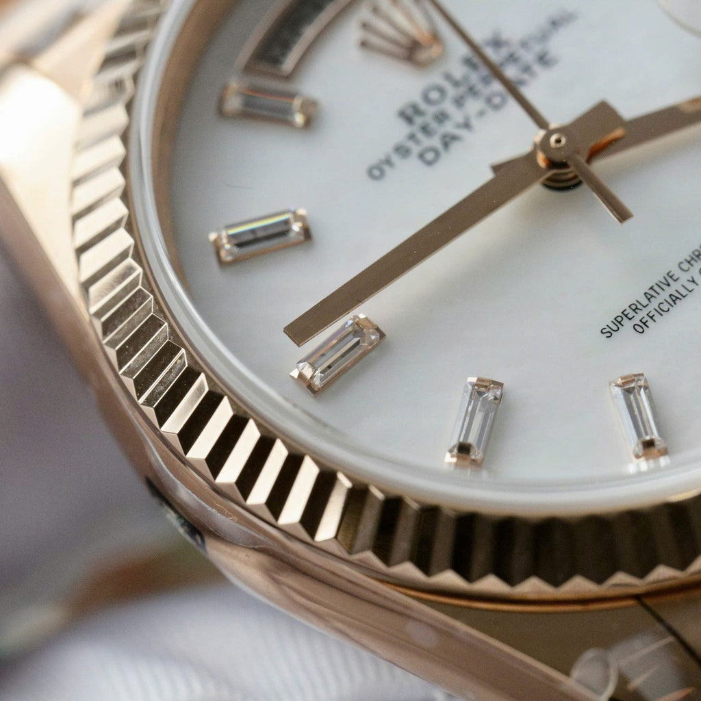 Rolex Day-Date Rose Gold Watch Dial Mother Of Pearl 36mm