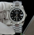 Rolex Day-Date Watch Black Dial 40mm