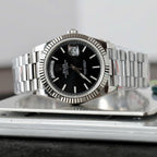 Rolex Day-Date Watch Black Dial 40mm