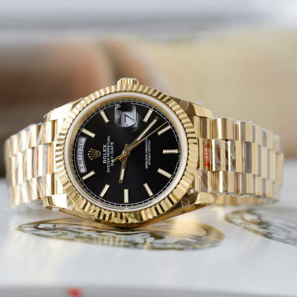 Rolex Day-Date Watch Black 40mm