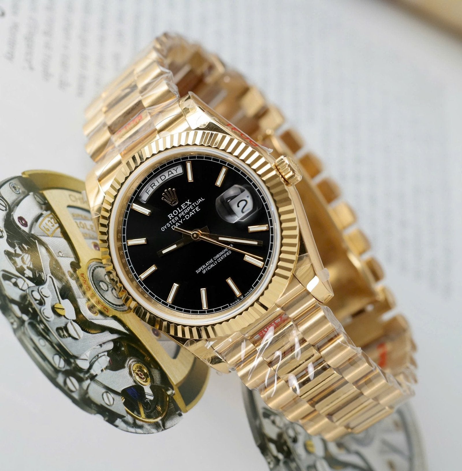 Rolex Day-Date Watch Black 40mm