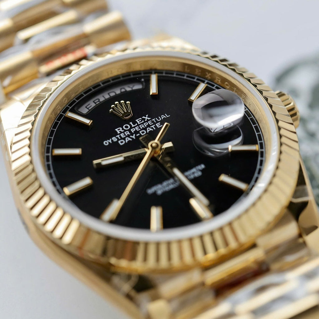Rolex Day-Date Watch Black 40mm