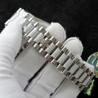 Rolex Day-Date Watch Meteorite Dial Moissanite Diamonds 40mm