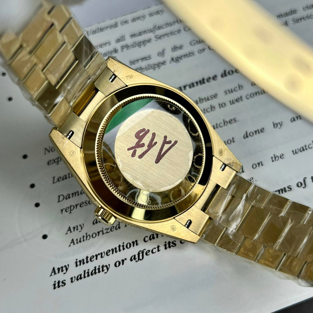 Rolex Day-Date Watch Mother Of Pearl Dial 40mm