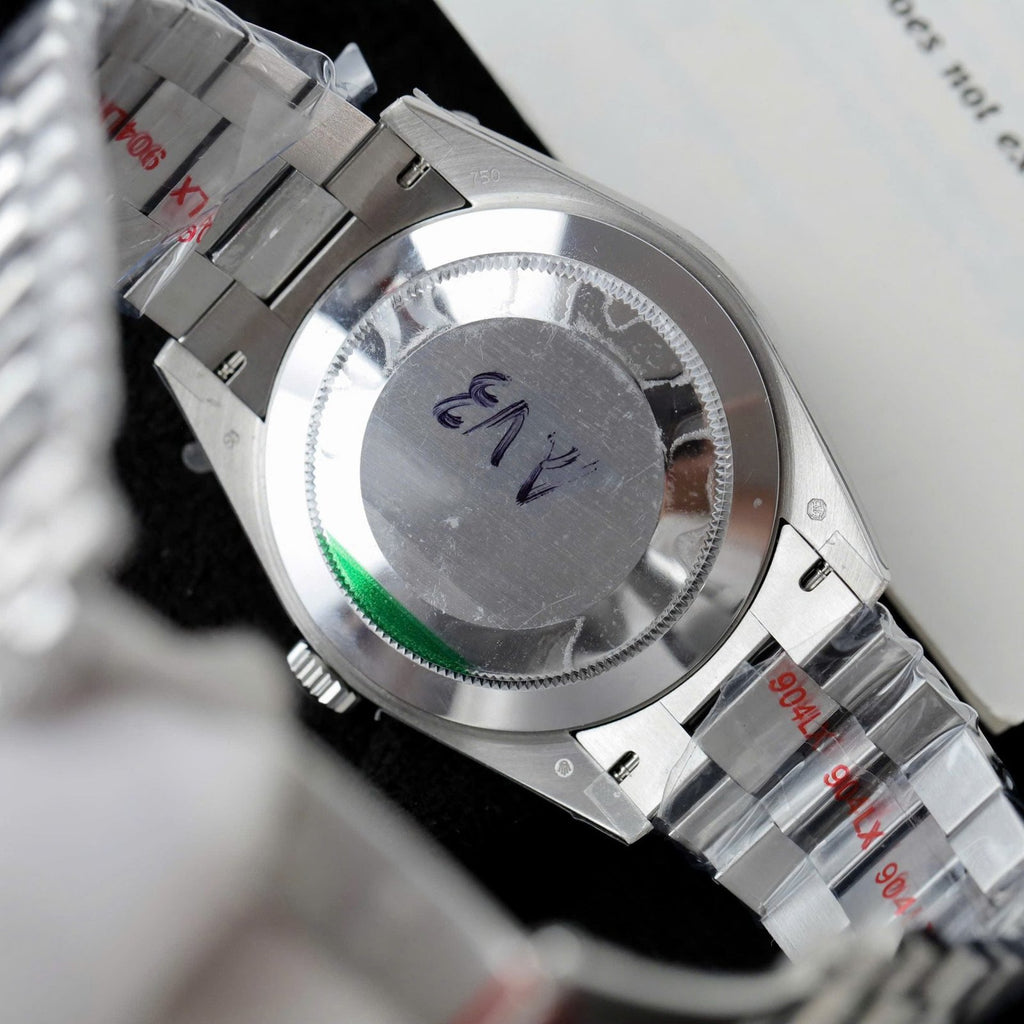 Rolex Day-Date Watch Ice Blue Dial Cross Pattern 40mm