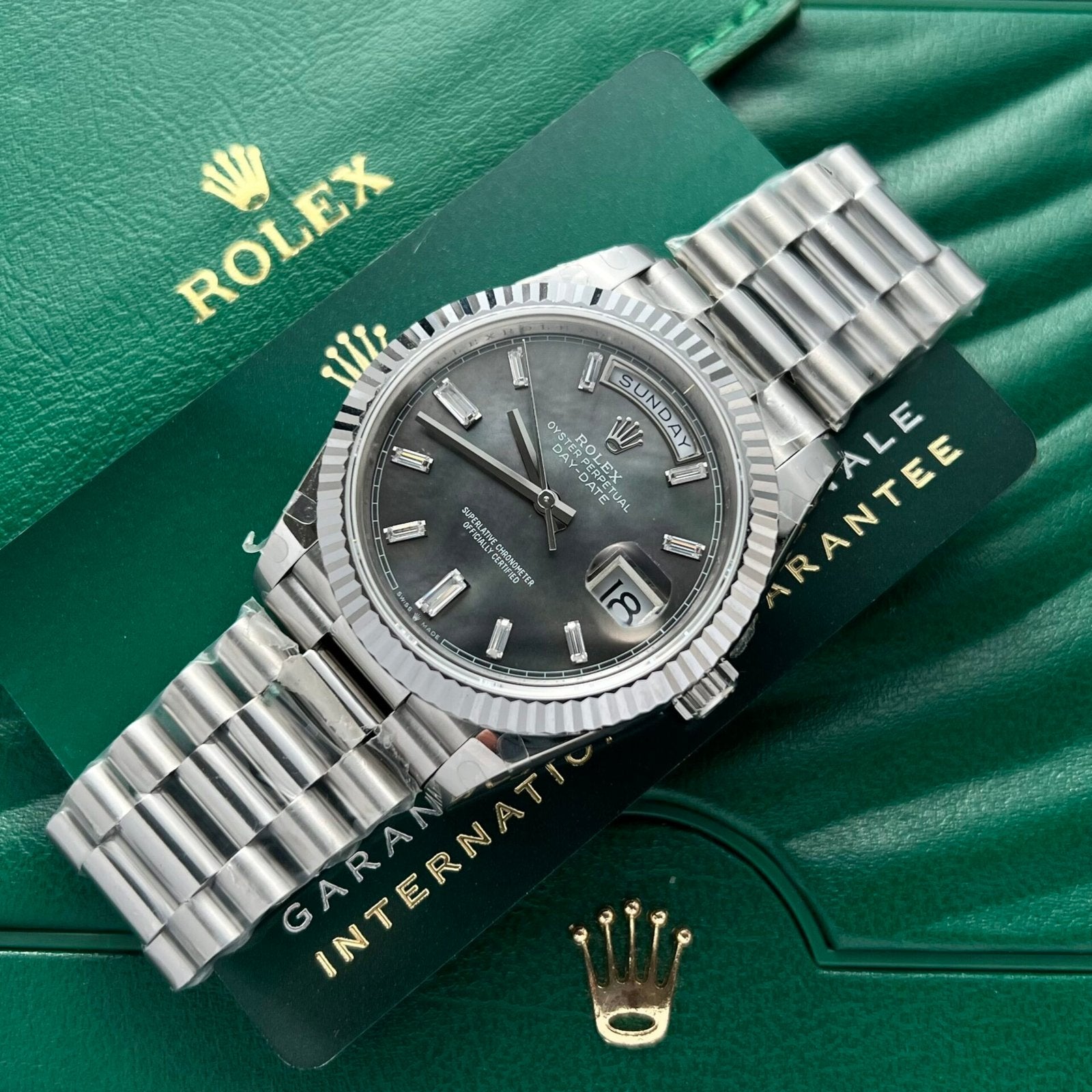 Rolex Watch Day-Date Mother Of Pearl Dial 40mm
