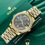 Rolex Day-Date Watch Mother Of Pearl Dial President Strap 40mm