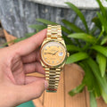 Rolex Day-Date Watch Champagne Dial Jubilee Strap 40mm