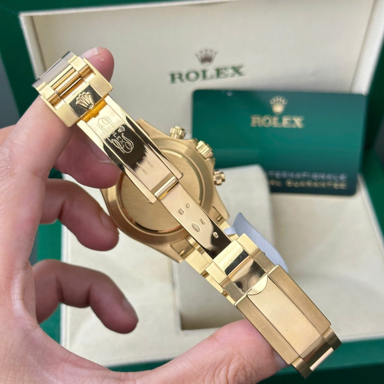 Rolex Daytona 116508 Gold Wrapped 11 Watch Dial Mother Of Pearl 40mm