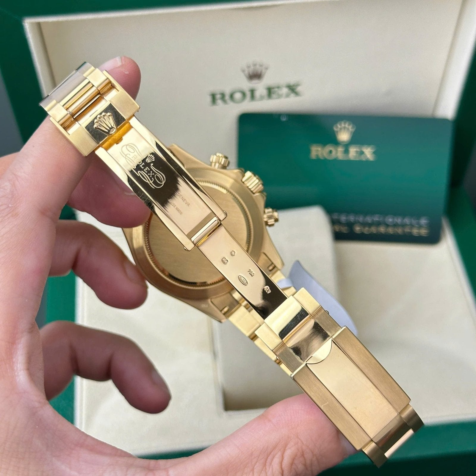 Rolex Daytona 116508 Gold Wrapped 11 Watch Dial Mother Of Pearl 40mm