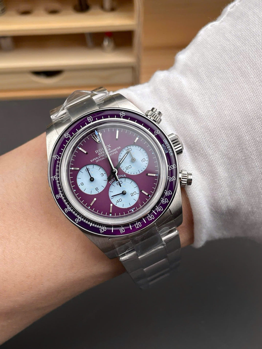Rolex Watch Daytona 116508 Warm Burgundy 40mm