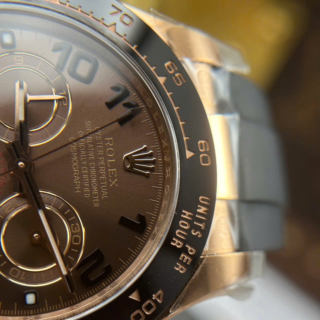 Rolex Daytona 116515LN Watch Chocolate Dial Oysterflex Strap 40mm