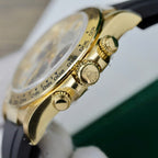 Rolex Daytona 116519 White Dial Watch 18K Gold Wrapped 40mm