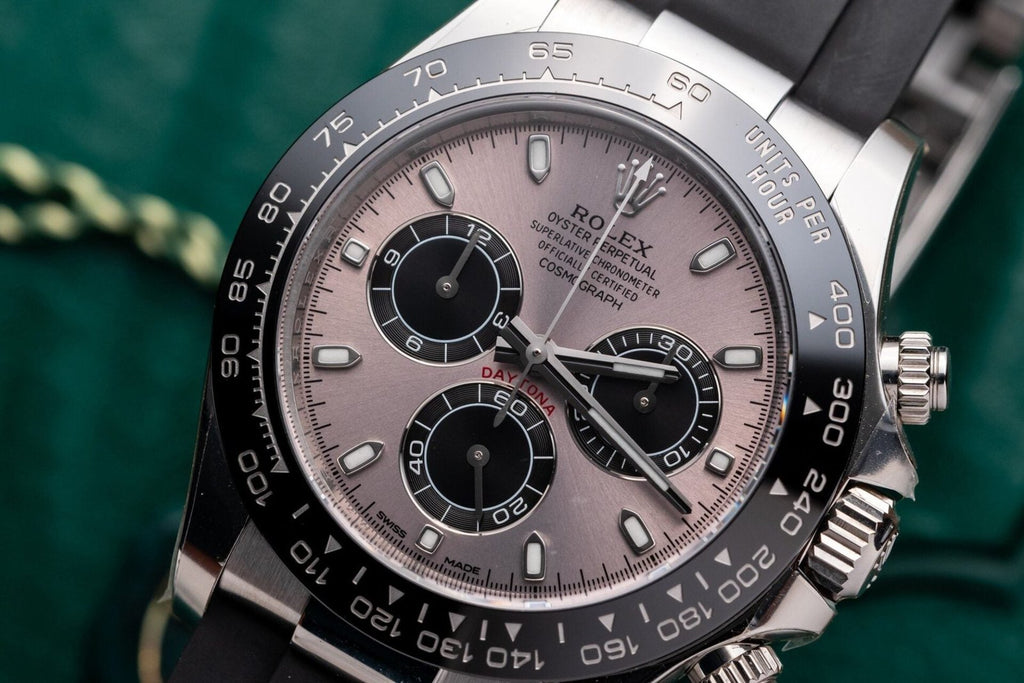 Rolex Daytona 116519LN Gray Dial Watch Oysterflex Strap 40mm