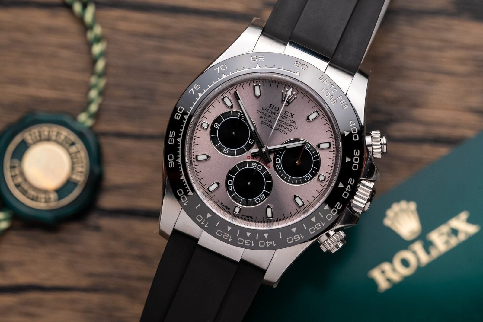 Rolex Daytona 116519LN Gray Dial Watch Oysterflex Strap 40mm