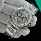 Rolex Daytona 126500 Watch Diamonds Moissanite 40mm