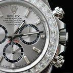 Rolex Daytona 126500 Watch Diamonds Moissanite 40mm