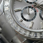 Rolex Daytona 126500 Watch Diamonds Moissanite 40mm