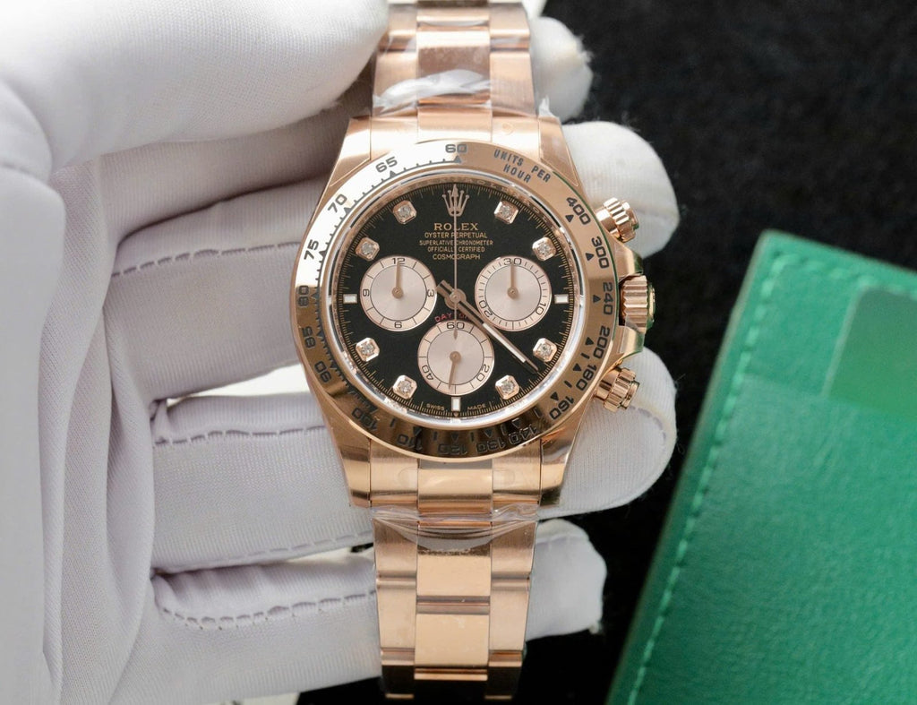 Rolex Daytona 126505 Rose Gold Watch Black Dial 40mm