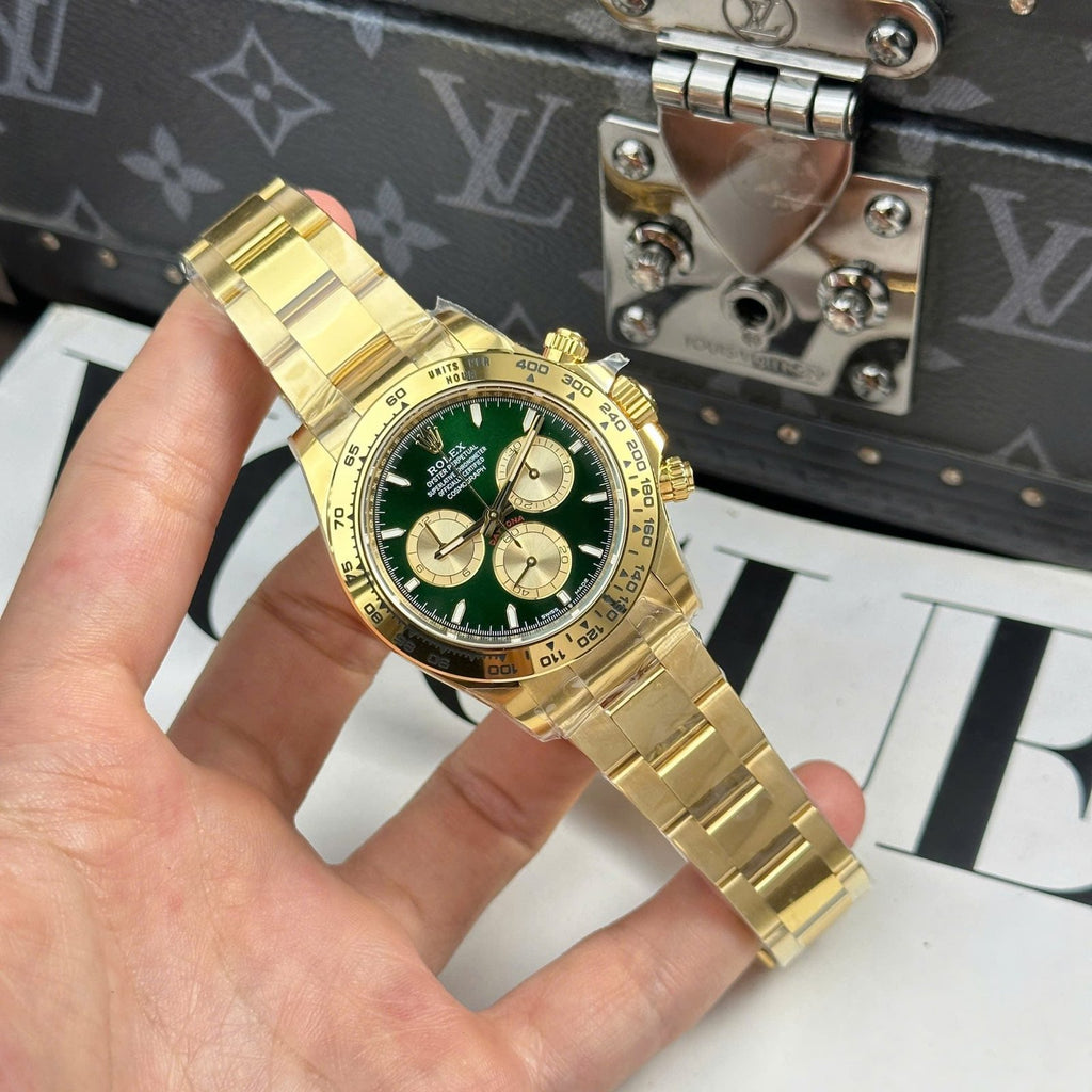 Rolex Daytona 126508 Dial Green Watch Oyter Strap 40mm