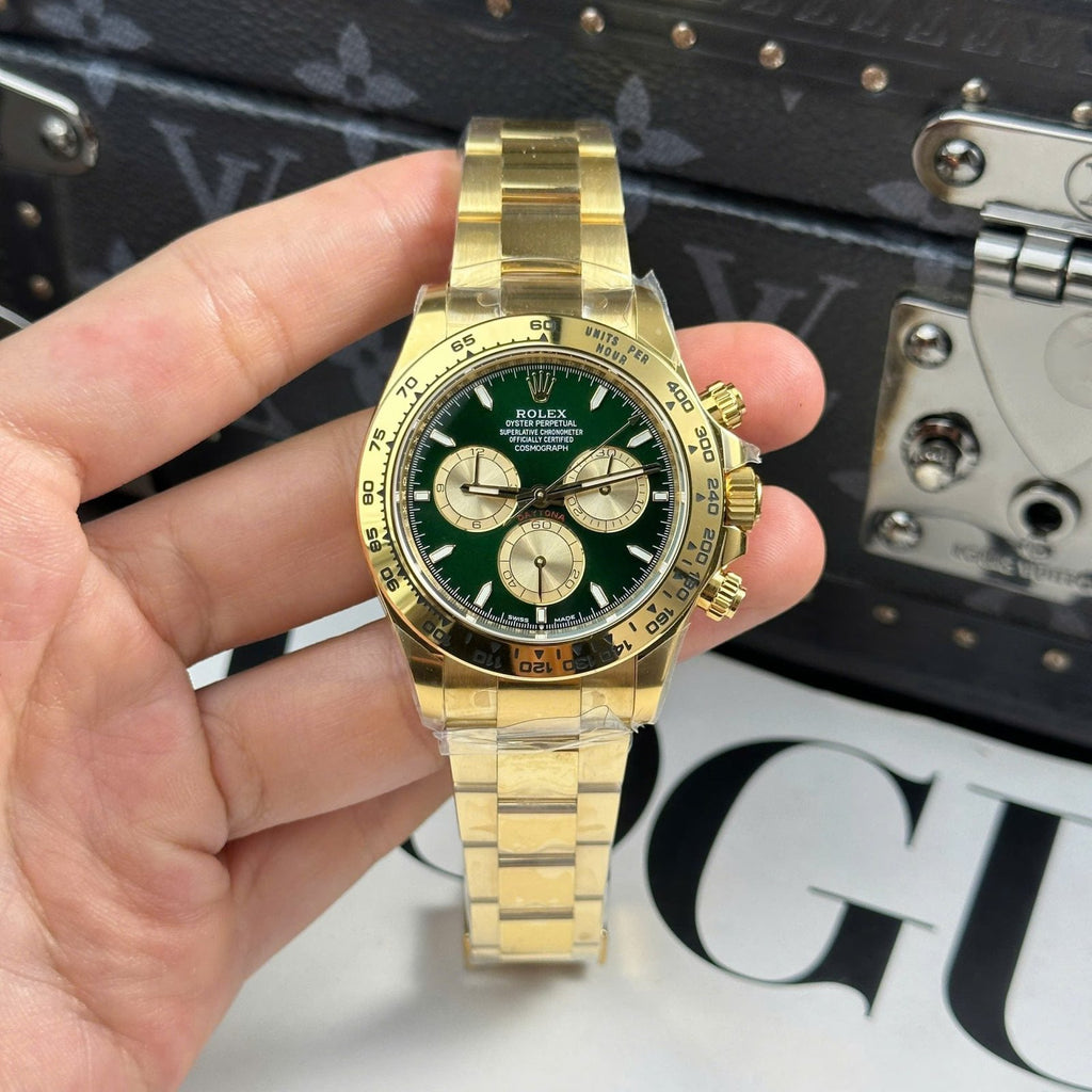 Rolex Daytona 126508 Dial Green Watch Oyter Strap 40mm