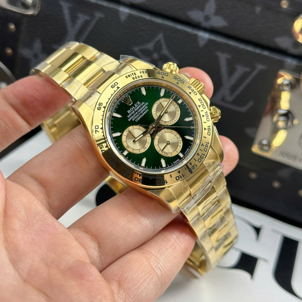Rolex Daytona 126508 Dial Green Watch Oyter Strap 40mm