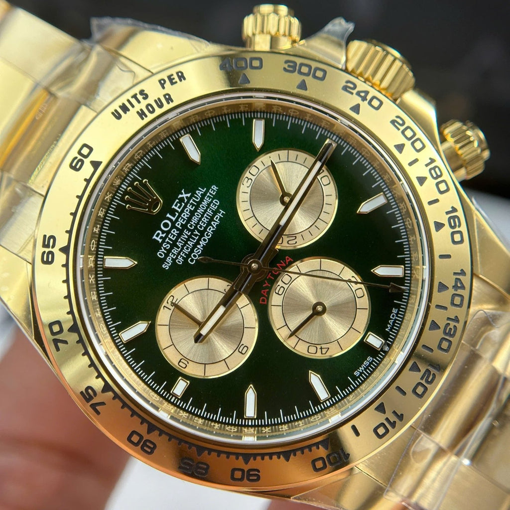 Rolex Daytona 126508 Dial Green Watch Oyter Strap 40mm