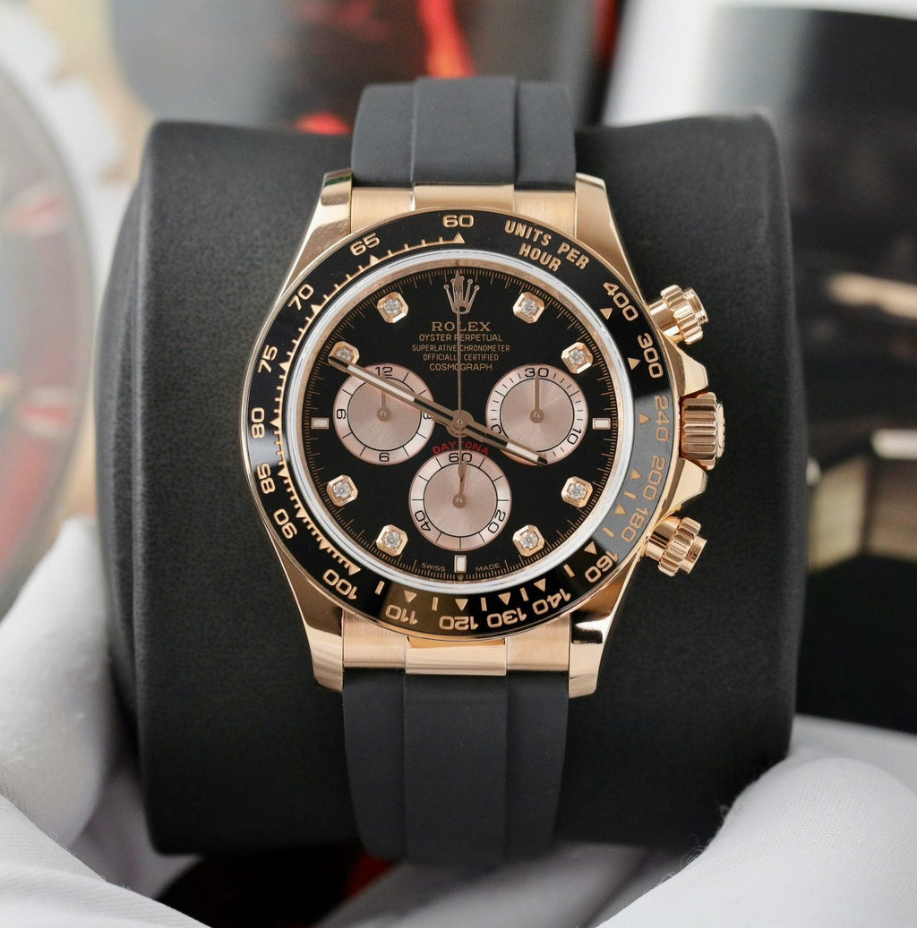 Rolex Daytona 126515 Dial Black Watch Gold Wrapped 40mm