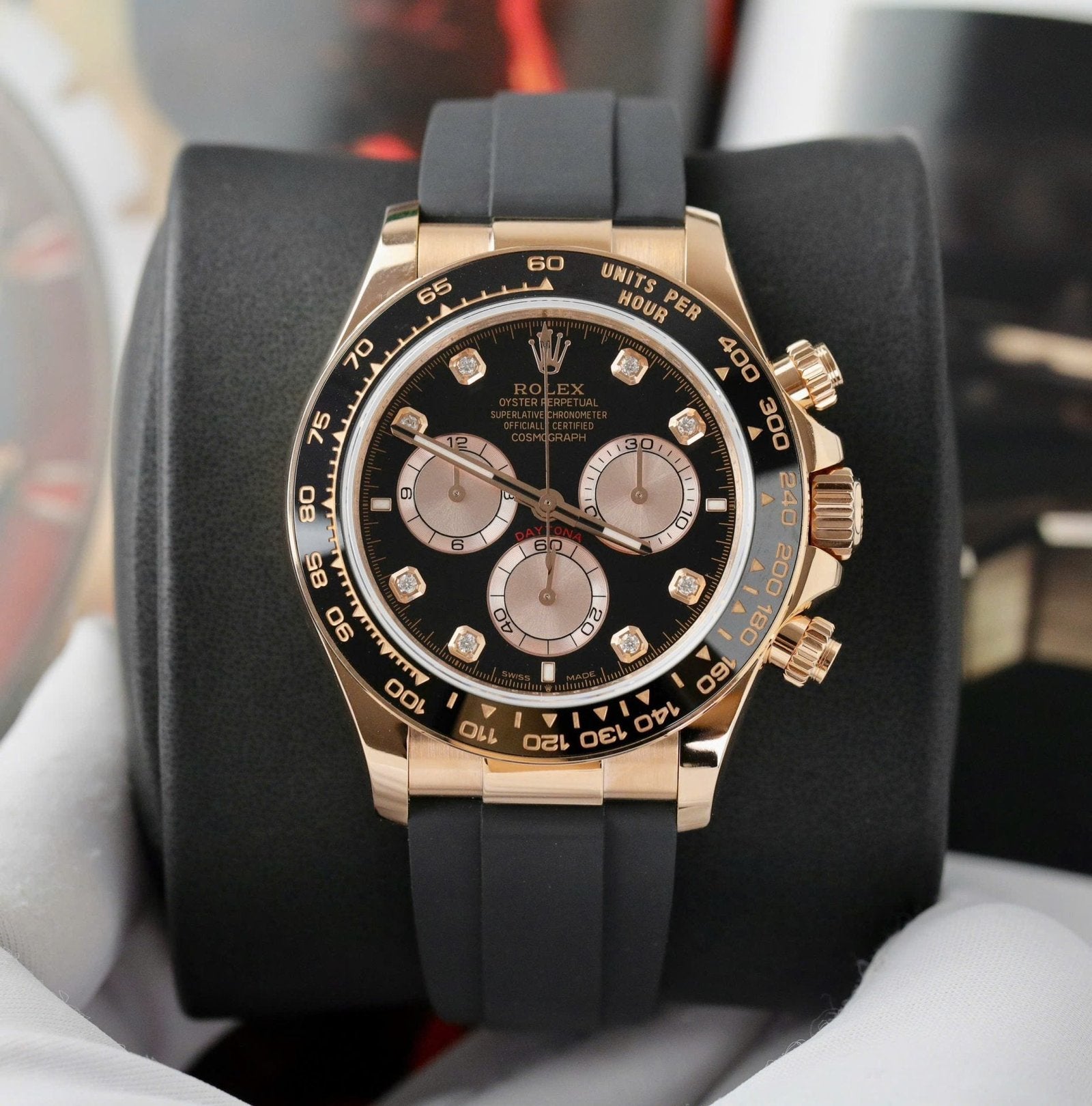 Rolex Daytona 126515 Dial Black Watch Gold Wrapped 40mm
