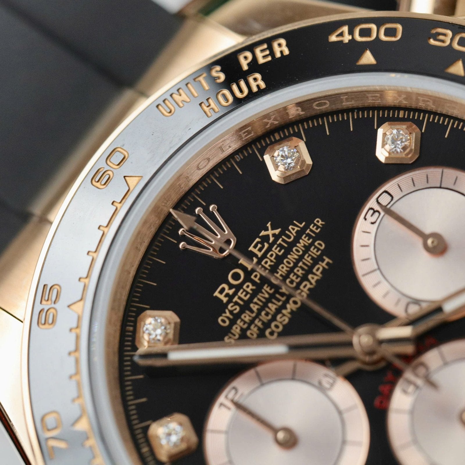 Rolex Daytona 126515 Dial Black Watch Gold Wrapped 40mm