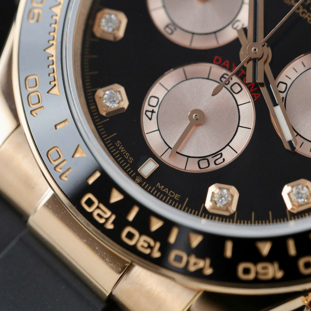 Rolex Daytona 126515 Dial Black Watch Gold Wrapped 40mm