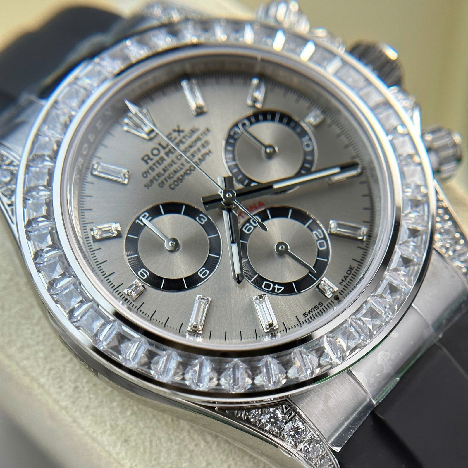 Rolex Daytona 126539TBR Watch Dial Gray Sundust 40mm