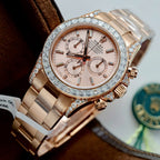 Rolex Daytona 126595TBR Watch Gold Wrapped And Moissanite Diamonds 40mm