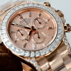 Rolex Daytona 126595TBR Watch Gold Wrapped And Moissanite Diamonds 40mm