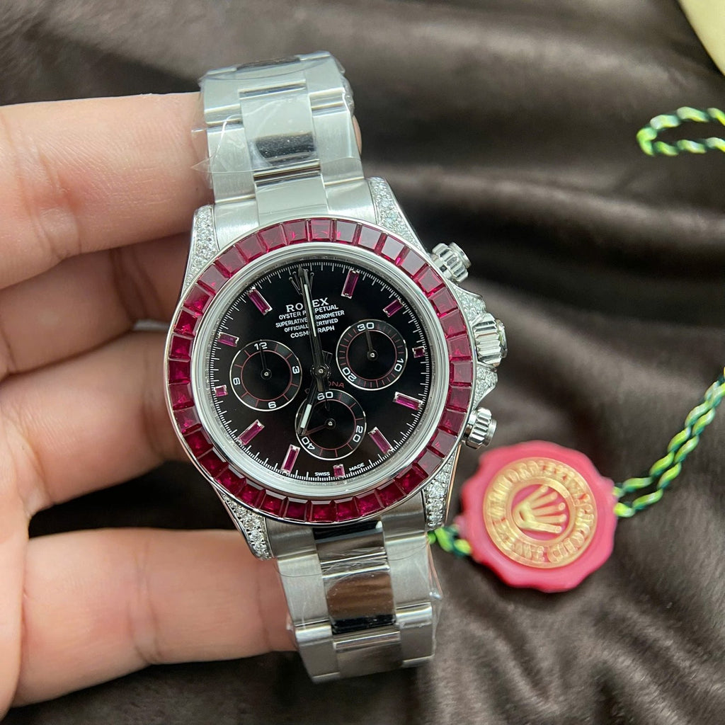 Rolex Daytona 126599TRU Watch 18K Solid Gold + Natural Ruby + Natural Diamonds 40mm